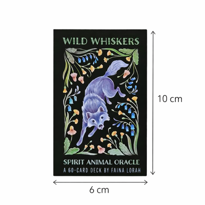 Wild Whiskers Oracle Deck – Guidance by Spirit Animal Wisdom, 60 cards, 6×10 cm