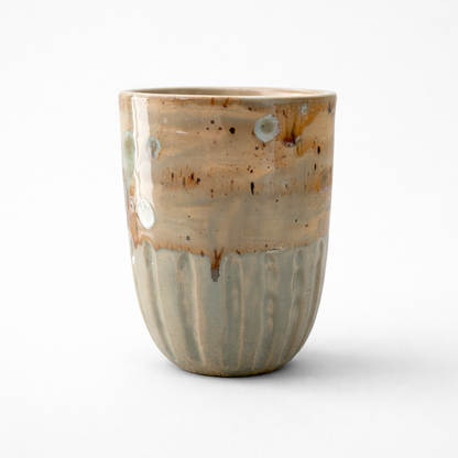 Wind-Worn Ceramic Mugs  – Sun-Exposed Companion Set, Ø8.5×11 cm by Red Raven Pottery
