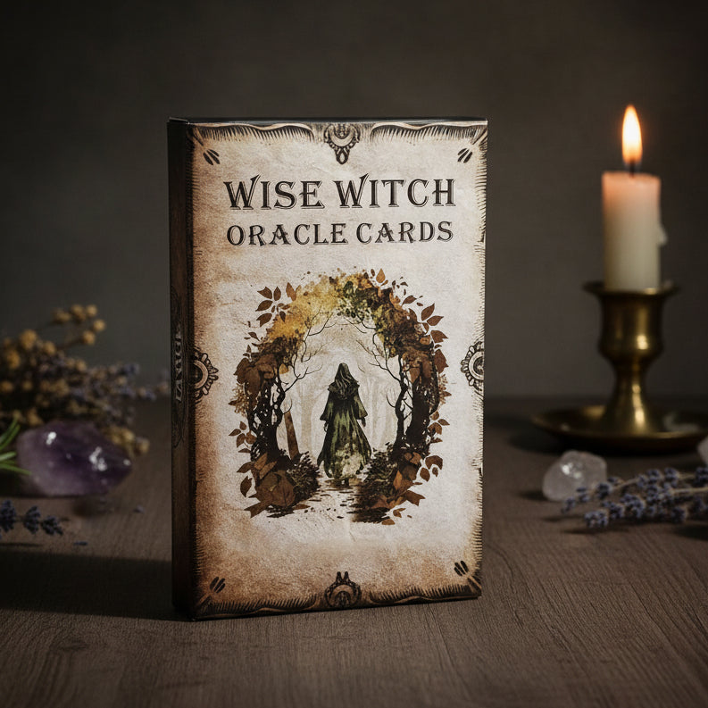 Wise Witch Oracle Deck – Arcane Insight & Inner Power, 20 cards, 6×10 cm