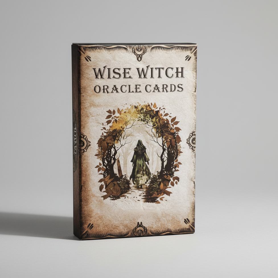 Wise Witch Oracle Deck – Arcane Insight & Inner Power, 20 cards, 6×10 cm