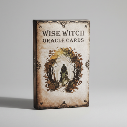 Wise Witch Oracle Deck – Arcane Insight & Inner Power, 20 cards, 6×10 cm