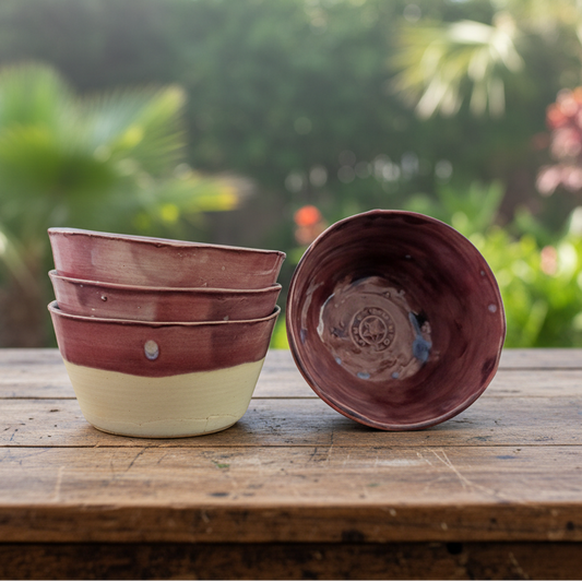 Witch's Sigil Ceramic Altar Bowl – Intentional Magic Vessel, Ø10 × 4.5 cm by Red Raven Pottery