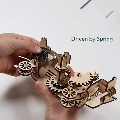 Skyward Dreams DIY Wooden Airship Kit – Steampunk Flight Wonder, 229 pieces by Robotime