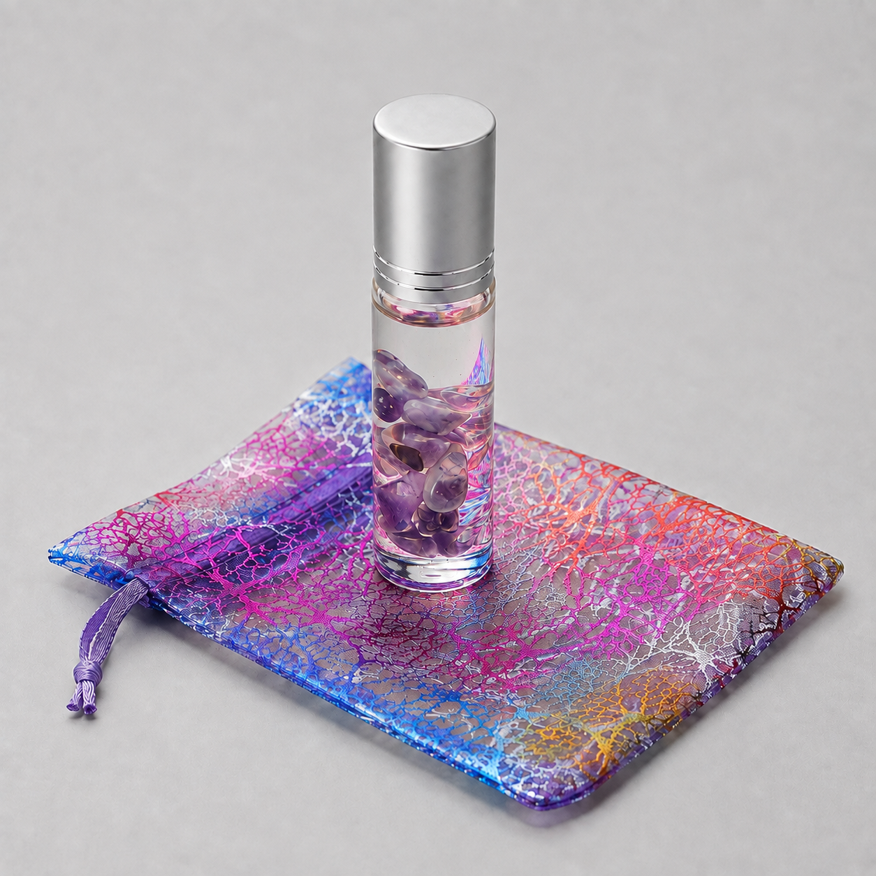 Ylang Ylang Crystal Aromatherapy Roller – Botanical Calm & Crystal Energy