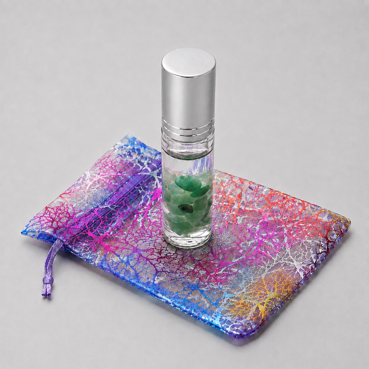 Ylang Ylang Crystal Aromatherapy Roller – Botanical Calm & Crystal Energy