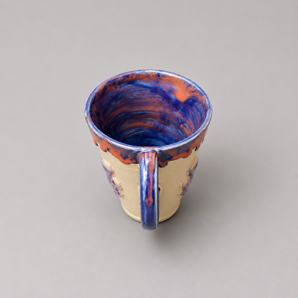 Zombear Ceramic Tumbler – Holding Together, Ø8×12 cm by Red Raven Pottery