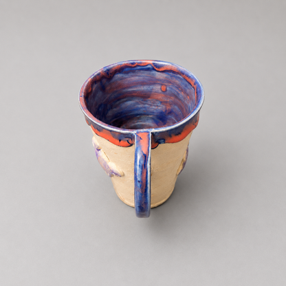 Zombear Ceramic Tumbler – Coming Apart, Ø8×12 cm by Red Raven Pottery