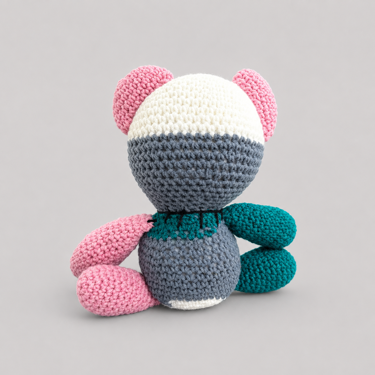 Zombear Crochet Plush – Undead Cuddle Companion, 25 × 21 × 14 cm by Hook & Hex